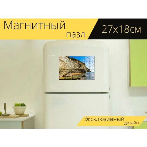 Магнитный пазл Греция, корфу, клифф на холодильник 27 x 18 см. магнитный пазл тупик птица клифф на холодильник 27 x 18 см