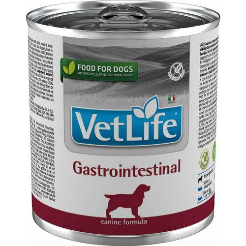 Farmina / Влажый корм для собак Vet Life Dog Gastrointestinal диетический с курицей при заболеваниях ЖКТ 300г 1 шт
