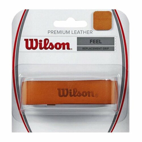 Намотка базовая кожаная Wilson Premium Leather Feel Replacement Grip намотка верхняя wilson pro overgrip sensation 12pk wh белый