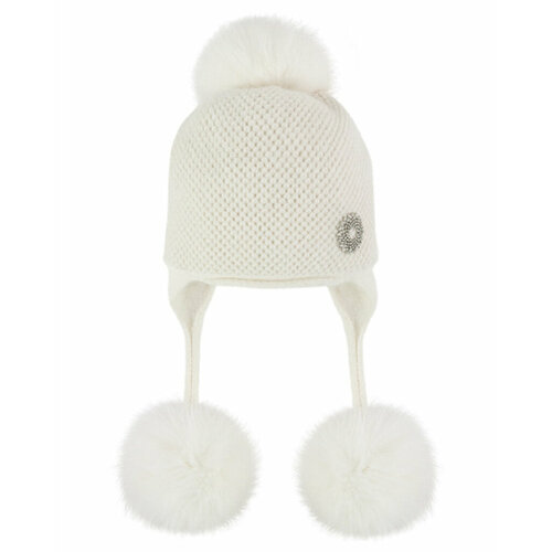 фото Шапка ушанка tricotier, размер 56/58, белый