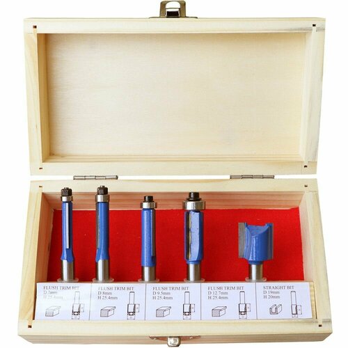 Набор фрез Диолд 5x8 Х 5 шт диаметр хвостовика 8 мм 840₽