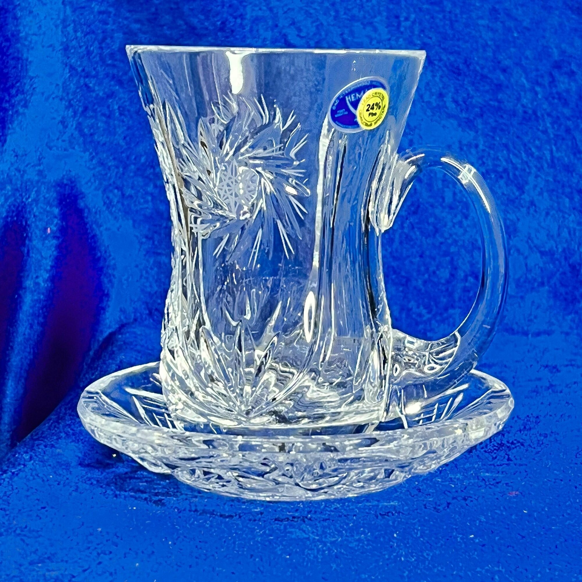 фото Армуду/Богмалы/Кружка хрустальная с блюдцем 120 мл хрусталь