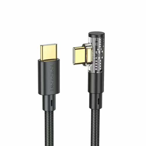 Кабель Type-C - Type-C Borofone BU39 Rio Discovery Edition, 1.2м, 3,0А, цвет: чёрный кабель borofone bx23 usb type c 3a черный