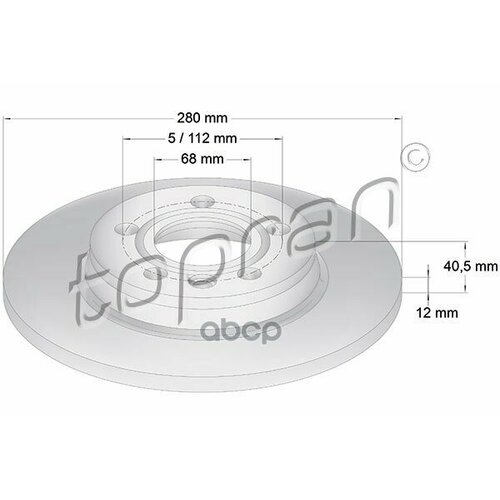 Диск Тормозной (Замена Для Hp-108915755) topran арт. 108915001