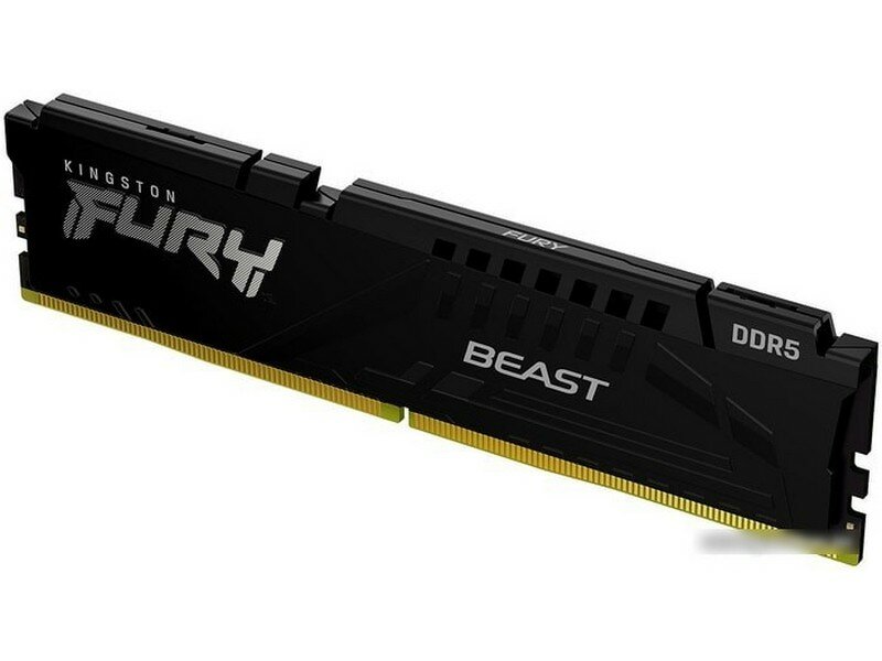 Оперативная память Kingston DRAM 16GB 4800MHz DDR5 CL38 DIMM FURY Beast Black KF548C38BB-16