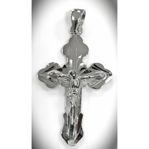 Славянский оберег, крестик Эстерелла, серебро, 925 проба, родирование, размер 4 см. нательный серебряный крест 94120029 sokolov