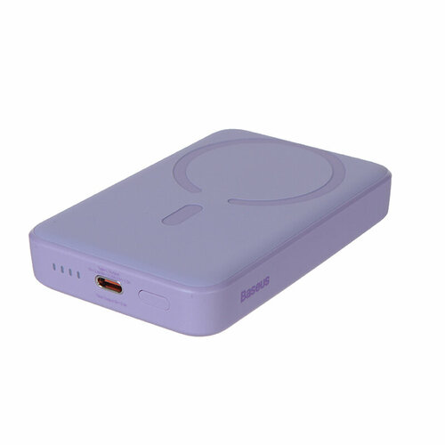Внешний аккумулятор Baseus Power Bank Magnetic Mini Wireless 10000mAh 20W Purple PPCX110105 501700₽