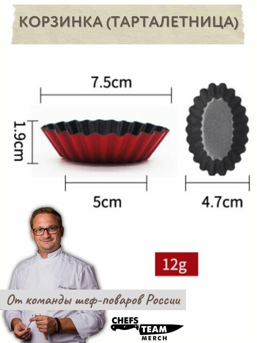 Форма для выпечки кексов маффинов тарталеток №3