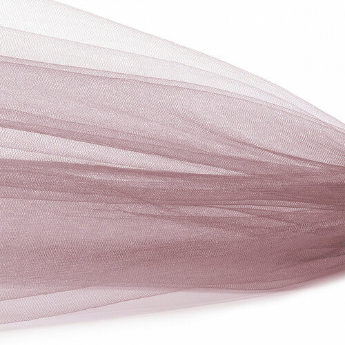 Фатин Кристалл средней жесткости блестящий арт. K. TRM шир.300см, 100% полиэстер цв. 09 К уп.5м - пудро-розовый
