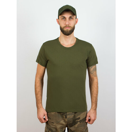 фото Футболка kamukamu, размер 52-54, зеленый