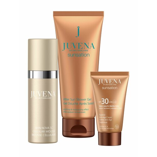 увлажняющий омолаживающий клеточный мусс 100 мл juvena skin nova sc cellular mousse 100 мл Набор для солнцезащитного ухода в тревел-формате / Juvena Sunsation Set