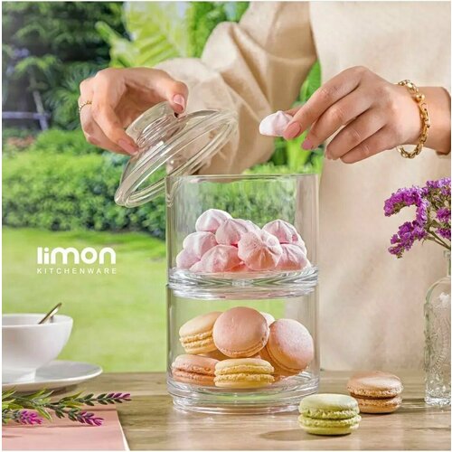 Конфетница и менажница LiMon с двумя банками и крышкой 1899₽