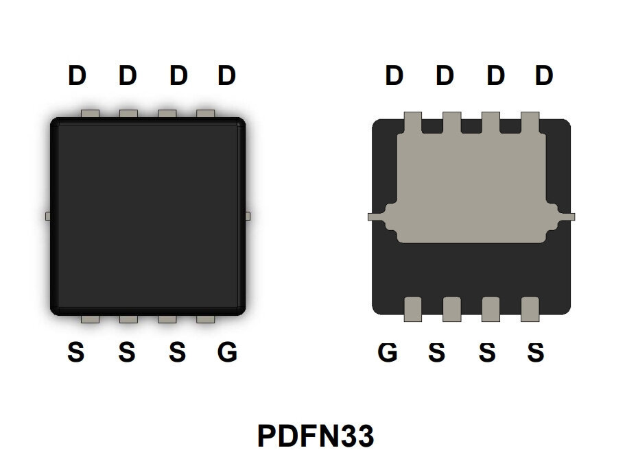 Микросхема MDV1527URH N-Channel MOSFET 30V 11A PDFN33