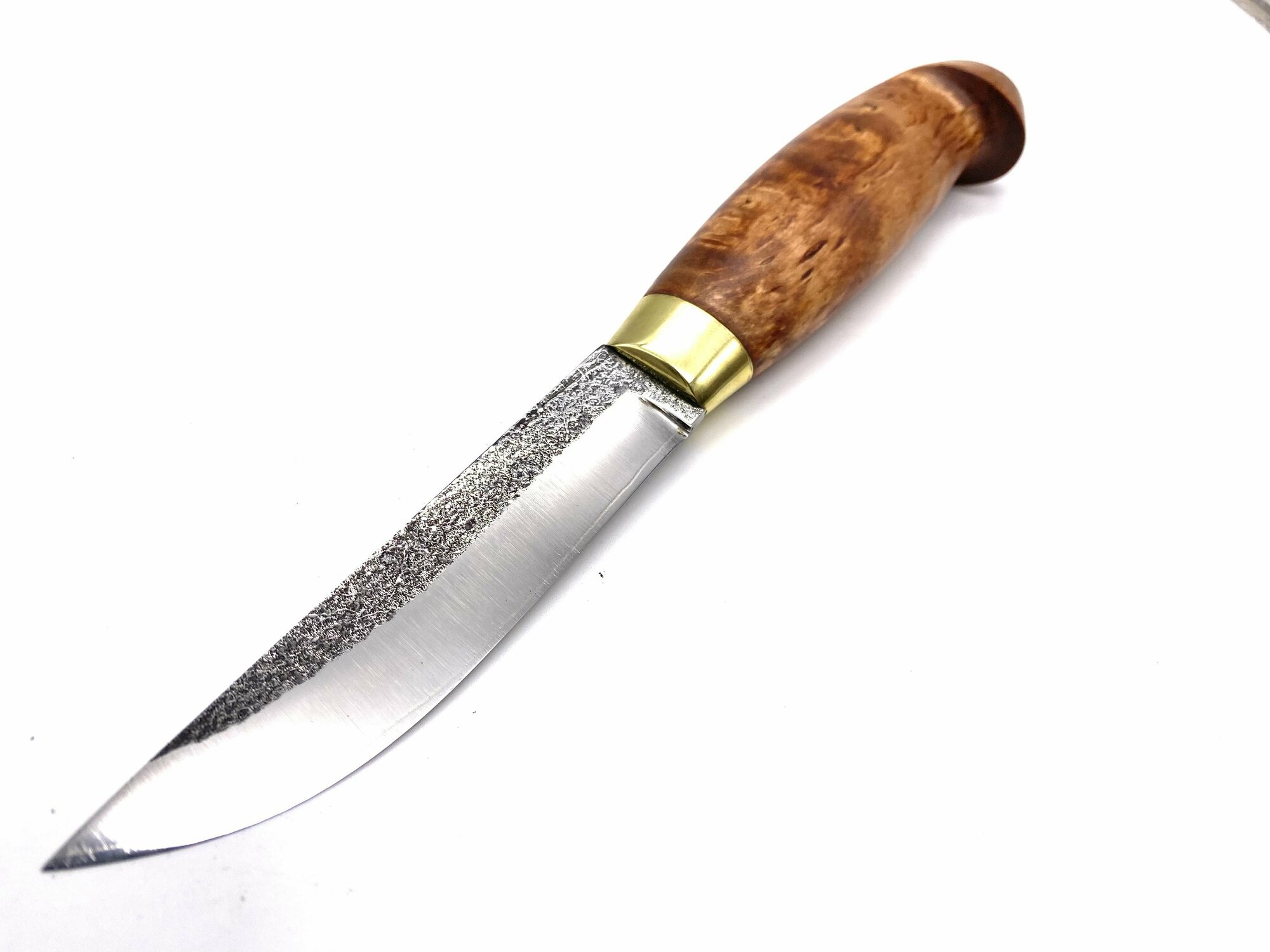 Финский нож из карельской берёзы" - Ламинат/ ручная работа от бренда "Клинки Цаплина