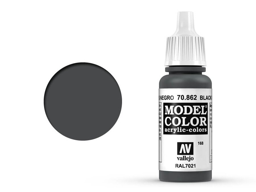 Аксессуар для Warhammer Vallejo Краска Model Color Black Grey 70.862