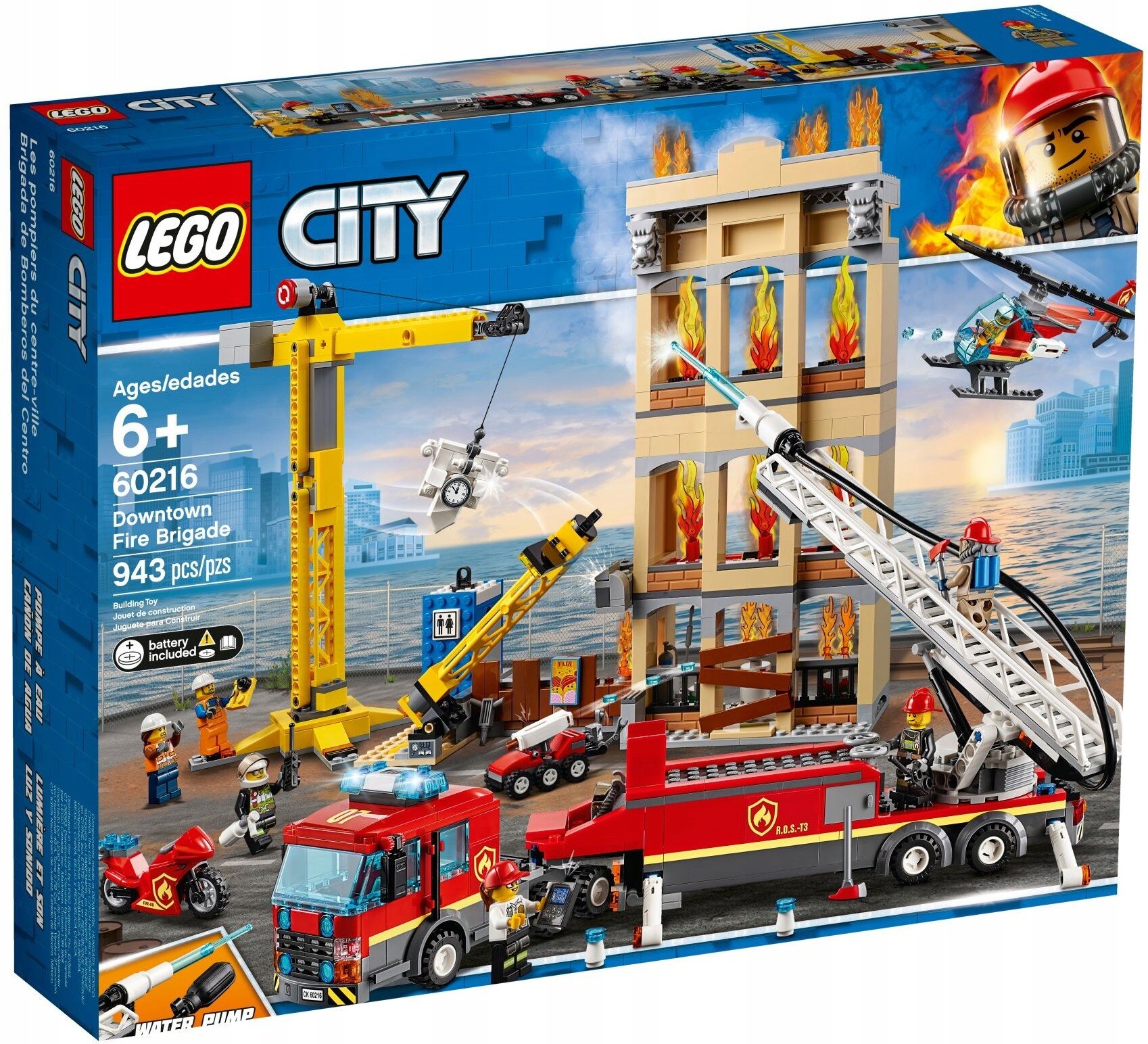 Конструктор LEGO City 60216 Центральная пожарная станция, 943 дет.