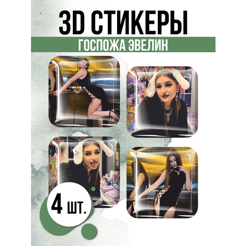 3D стикеры на телефон наклейки Госпожа Эвелин 3d стикеры наклейки на телефон аниме госпожа кагуя