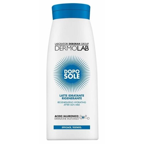 Восстанавливающее увлажняющее молочко после загара Deborah Dermolab Regenerating Hydrating After-Sun Milk, 400 мл pupa молочко после загара для тела after sun milk 400 мл