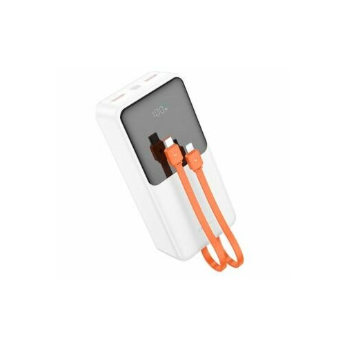 Внешний аккумулятор 30000 mAh Hoco J119B USBMicro USBQC18WType-C PD3A белый 2830₽