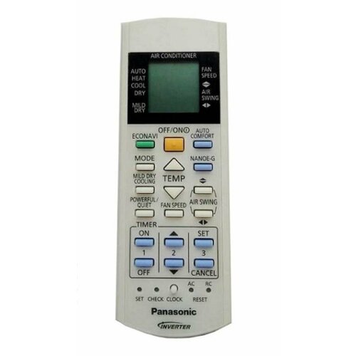 Panasonic CWA75C3988 Пульт для кондиционера E18NKD, E24NKD, E28NKD panasonic cwe22c1723 лицевая панель для внутреннего блока кондиционера cs e7nkdw cs e9nkdw