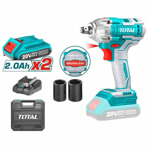 Аккумуляторный ударный гайковерт TOTAL TIWLI2038 11399₽