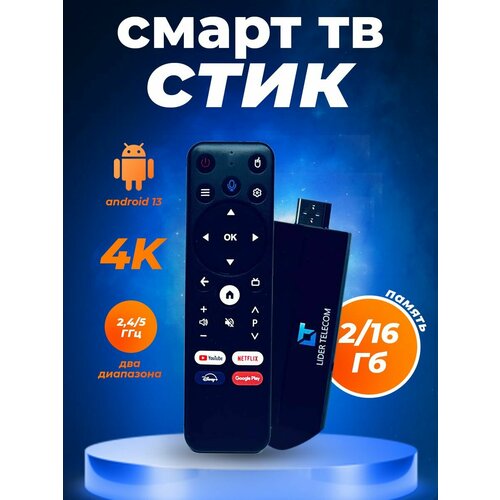 Смарт ТВ приставка стик Андройд Лидер Телеком 280000₽