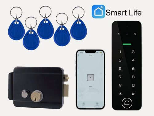 Изображение товара Видео звонок WiFi SmartLife+кодовой панелью и электронным замком