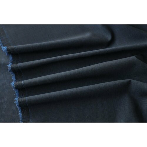 Ткань костюмная шерсть синяя ткань черно синяя костюмная шерсть