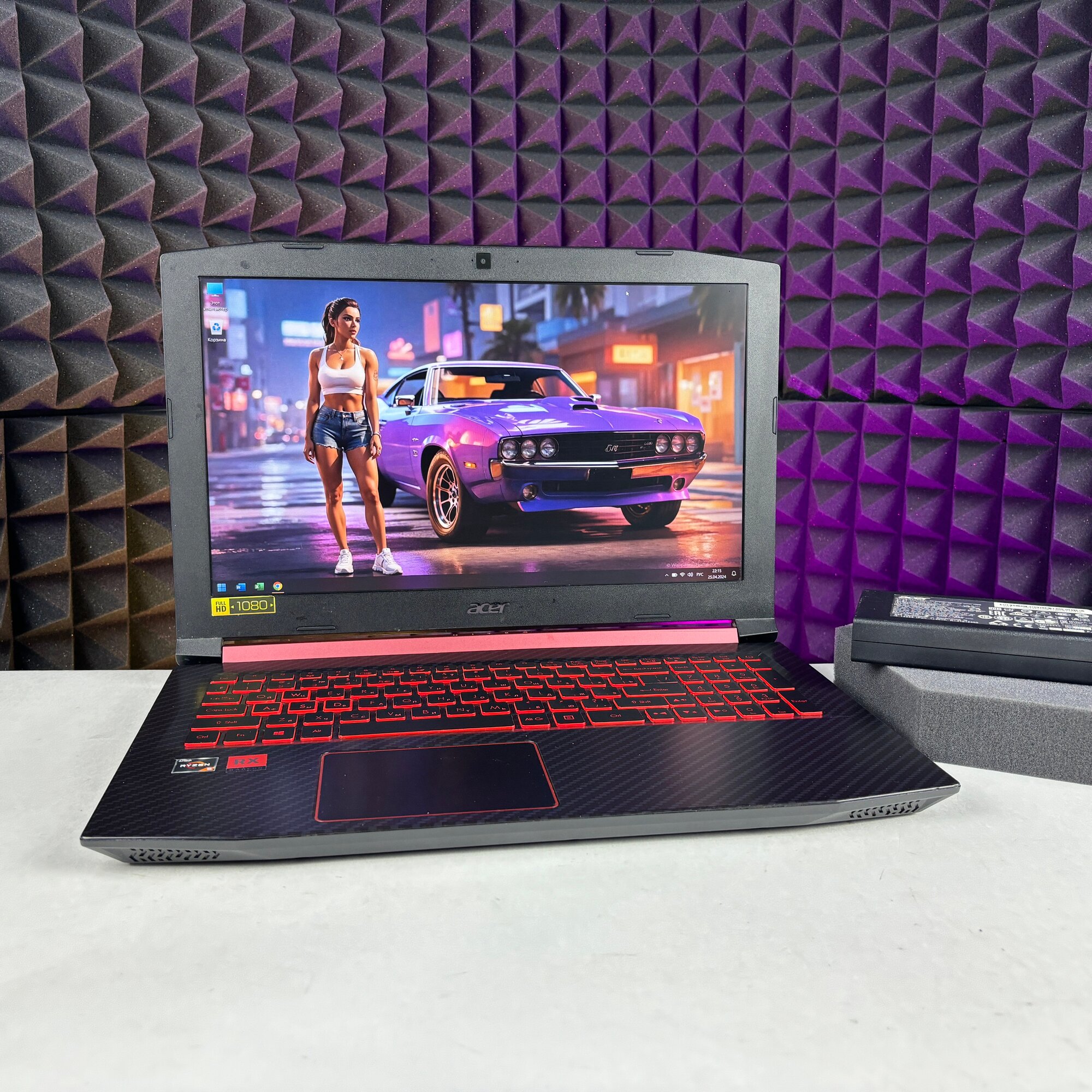 Ноутбук Acer Nitro 5 AN515-42 (1920x1080/15.6"/IPS/AMD Ryzen 5 2500U/RAM 8ГБ/SSD 512ГБ/Radeon RX560X (4GB)/Windows 11)