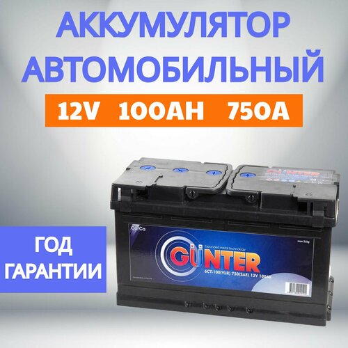Аккумулятор GUNTER 100 Ah о. п.