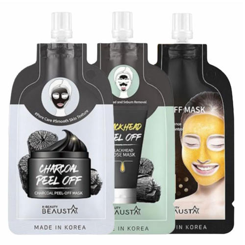 Набор масок от прыщей Beausta, 3 шт маска плёнка для носа beausta charcoal peel очищающая с углём 20 мл 3 уп