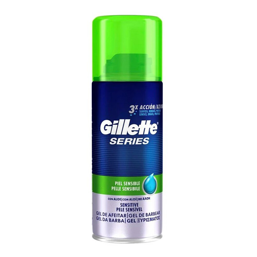 Гель для бритья Gillette Series (Успокаивающий с алоэ вера) для чувствительной кожи 75 мл.