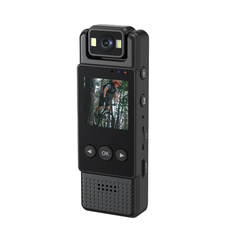 Персональный носимый видеорегистратор SV12, 1200 mAh, датчик движения, ночное видение, циклическая запись /Нагрудная мини камера