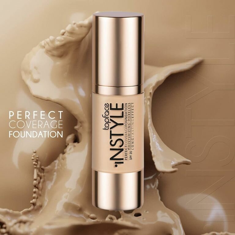 Topface Тональный крем матирующий Instyle Perfect Coverage Foundation SPF20 PT463, тон 001 фарфор