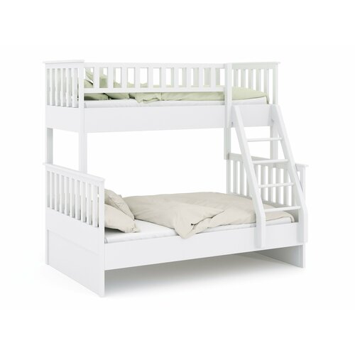 Двухъярусная белая кровать Тампа 2 90х120х190 с выкатными ящиками