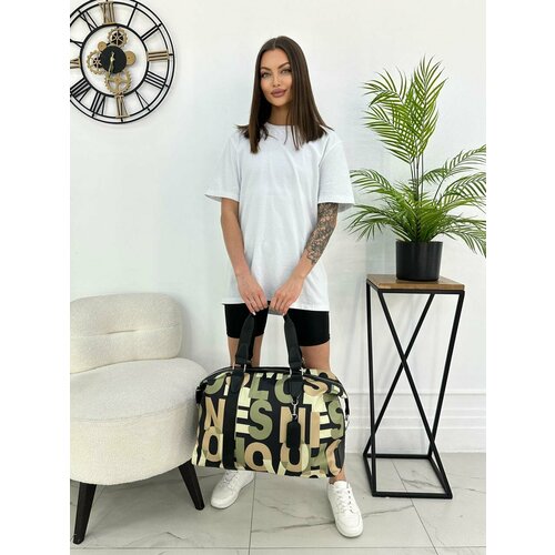 Сумка , черный, зеленый