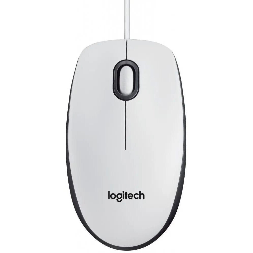 Мышь Logitech M100R, белый (уценка)