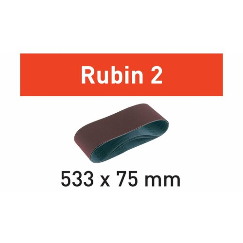 Лента шлифовальная Festool Rubin II P 60 компл из 10шт 75 x 533 P60 RU210 3186₽