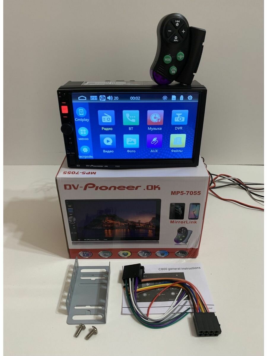 фото Магнитола 2din Pioneer процессорная, 4 по 60W, 12 RCA