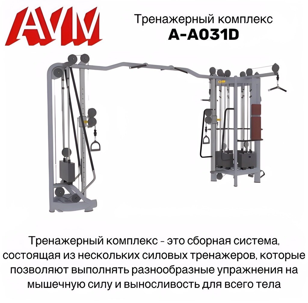 Профессиональный тренажерный комплекс AVM A-A031D