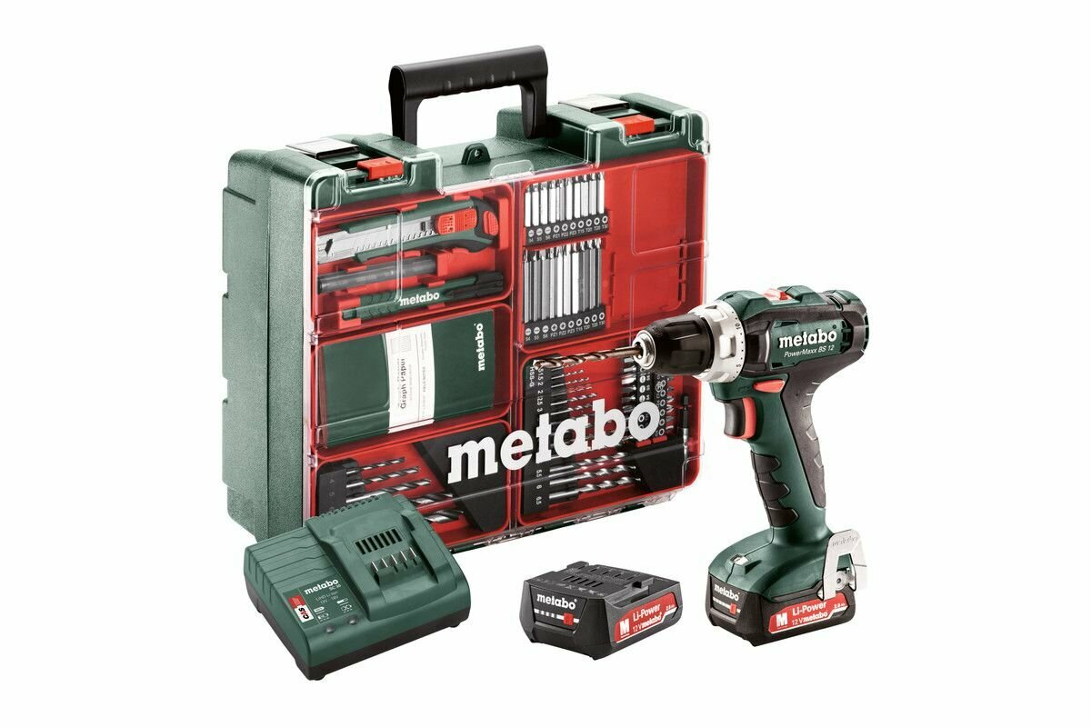 Шуруповерт Metabo PowerMaxx BS 12 Set (601036870)