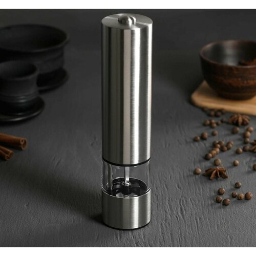 Мельница электрическая для специй 22 см нержавеющая сталь акрил 1524₽