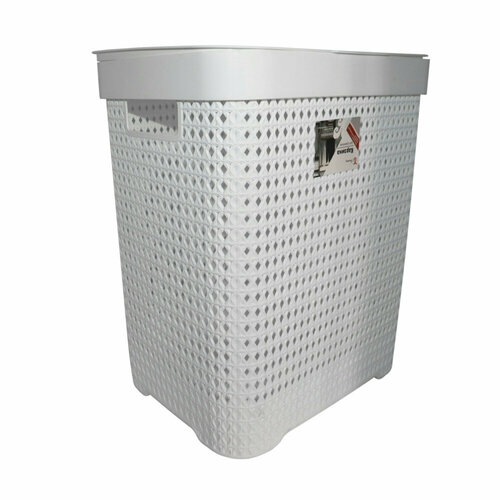Корзина для белья 60 л 453660 см с крышкой цвет белый Baizheng 2059₽