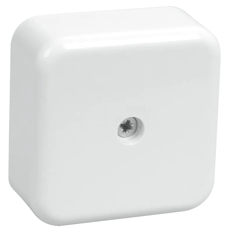 Открытой установки IEK Коробка распаячная ОП 50х50х20 IP20 КМ41206-01 (4 клем. 3кв. мм) бел. IEK UKO10-050-050-020-K01 (упаковка 5 шт)