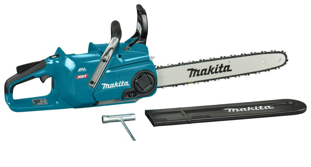 Пила цепная аккумуляторная Makita XGT 40 В, 1600 Вт, 18"/45 см, 3/8",1.3 мм, 25.5 м/с, без АКБ и ЗУ, - фото №4