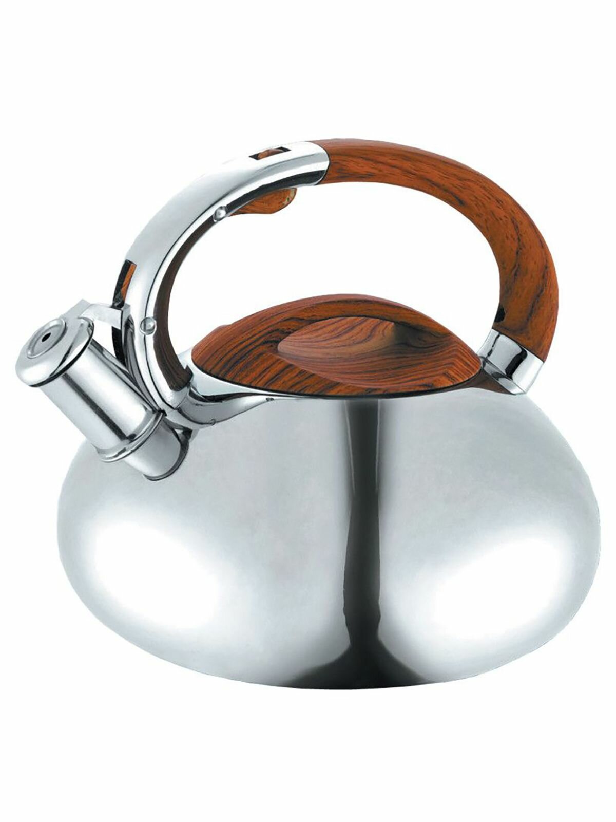 фото Чайник для плиты со свистком металлический, 3 л, BOHMANN