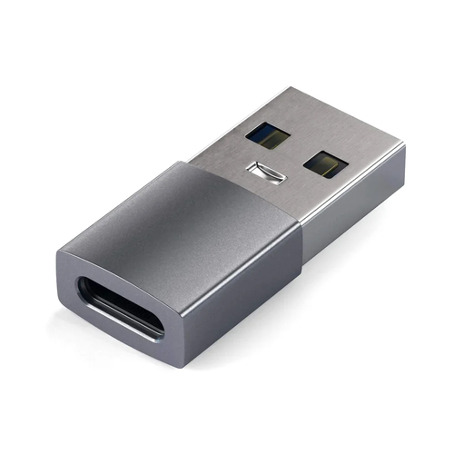 Satechi USB Type-A to Type-C space grey адаптер usb type-a to type-c 990₽