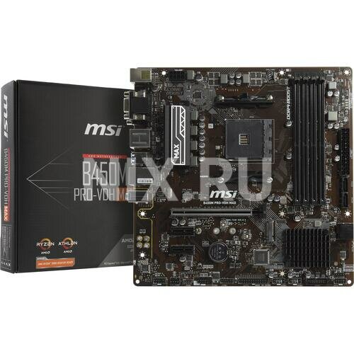 Материнская плата Msi B450M PRO-VDH MAX