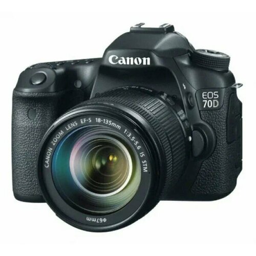 Фотоаппарат Canon 70D kit 18-135mm STM черный 7498900₽