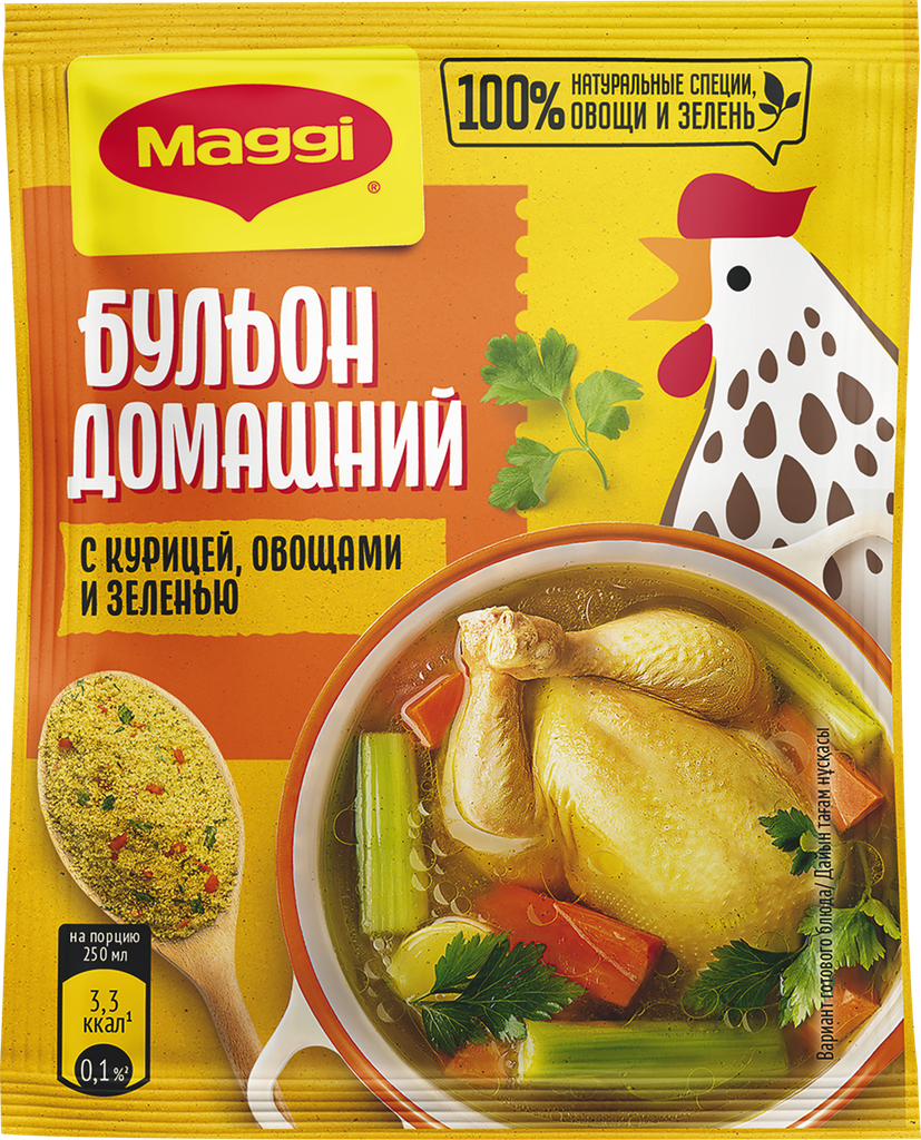 Бульон MAGGI Домашний с курицей, 100г